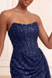 Champagne scintillant, corset body-con sans bretelles bodycon, corset court Homecoming avec ceinture