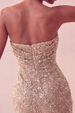 Robe courte courte bleu marine bleu marine scintillante en sequins