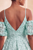 Robe courte de rentrée à la maison en ligne Olive, paillettes froides