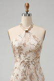 Robe courte de rentrée short, Short, à col nu, à col nu, paillettes bodycon,