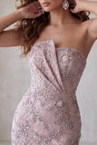 Robe courte de rentrée courte de rentrée perlée bodycon, perle jointe en perles