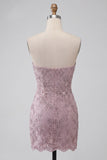 Robe courte de rentrée courte de rentrée perlée bodycon, perle jointe en perles