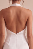 Petite robe blanche nu, bodycon moulante et dos nu,