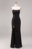 Robe formelle longue à fête en forme de sirène sans bretelles sans bretelles