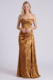Robe longue de demoiselle d’honneur en satin sauge bretelée, sirène fleurie et longue robe de demoiselle d’honneur avec ceinture