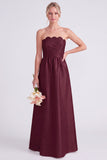 Robe rose rose sans bretelles en ligne A