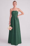 Robe rose rose sans bretelles en ligne A