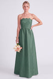Robe rose rose sans bretelles en ligne A