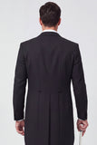 Costumes de bal 3 pièces simple poitrine à revers noir pour hommes de bal