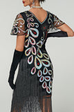 Robe vintage à frange à sequins Great Gatsby des années 1920