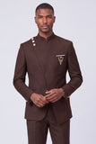 Costumes de bal masculins bleu marine foncé 2 pièces à simple boutonnage