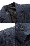 Veste blazer de bal pour hommes à boutonnage simple à boutonnage bleu marine