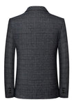 Veste blazer de bal pour hommes à boutonnage simple à boutonnage bleu marine