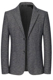 Veste blazer de bal pour hommes à boutonnage simple à boutonnage bleu marine