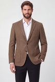 Blazer de bal marron à boutons simples marron