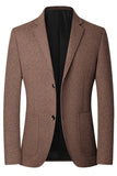 Blazer de bal marron à boutons simples marron