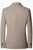 Blazer de bal marron à boutons simples marron