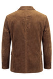 Blazer de bal marron à boutons simples marron