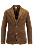 Blazer de bal marron à boutons simples marron
