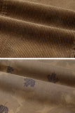 Blazer de bal marron à boutons simples marron