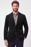 Veste de bal marron à boutonnage simple à boutonnage simple à revers pour hommes