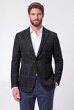 Veste blazer simple boutonnage marron à revers marron