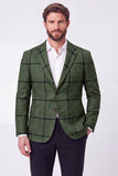 Veste blazer simple boutonnage marron à revers marron