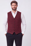 Veste de costume marron à simple boutonnage pour hommes