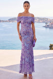 Robe Maxi en forme de sirène brodée à paillettes dorées à paillettes dégagées