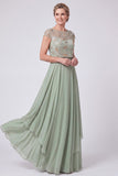Robe longue de la mariée à col illusion bleu marine à perles
