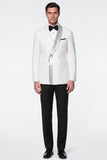 Costumes de bal pour hommes en double boutonnage double boutonnage en deux pièces avec paillettes
