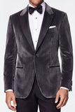 Costume de bal bourgogne deux pièces en velours revers pointu à simple boutonnage