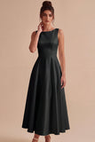 Robe de fiançailles longue blanche A-Line A-Line Bateau longue