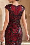Robe à faux manches vintage noires dorées à manches franges, sequins, robe flapper des années 1920 avec perles