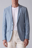 Blazer homme à revers bleu poussiéreux avec poches