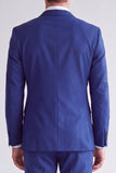 Costumes de bal double boutonnage bleu Royal Cut Peak pour hommes