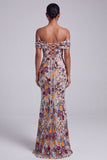 robe de bal longue de bal gris clair à fleurs à paillettes florales