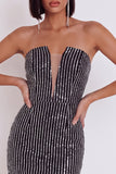 Robe cocktail courte courte en tulle bodycon bodycon sans bretelles