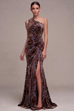 Robe en velours maxi, en velours marron prune à fleurs, fête latérale