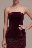 Robe en velous Maxi Maxi Bossogne Bourgogne sans anneau