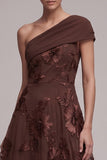 Robe formelle Maxi asymétrique à une épaule asymétrique à la ligne A