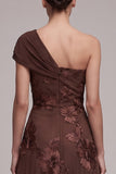 Robe formelle Maxi asymétrique à une épaule asymétrique à la ligne A