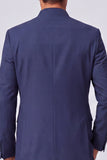 Costume de bal bleu marine deux pièces à col mandarin