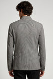 Blazer de bal double boutonnage à col gris pour hommes