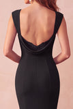 Robe longue invitée de mariage sirène noire