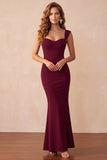 Robe longue invitée de mariage sirène noire