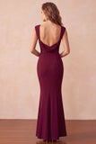 Robe longue invitée de mariage sirène noire