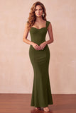 Robe longue invitée de mariage sirène noire