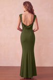 Robe longue invitée de mariage sirène noire