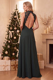 Robe longue de mariage en chiffon en traîne bordeaux ligne A